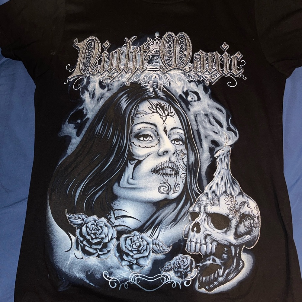 Skull Day of Dead Lady Tee